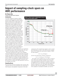 Impact of sampling-clock spurs on ADC