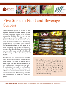 Five Steps to Food and Beverage Success