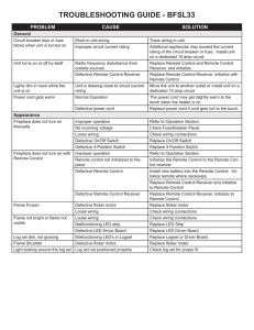 troubleshooting guide - bfsl33