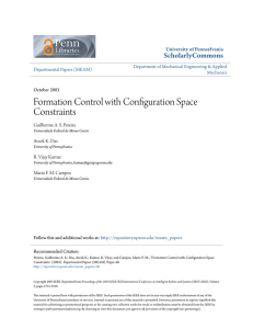 Formation Control with Configuration Space Constraints