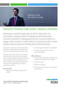 invoice finance and asset based lending