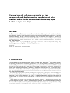 Comparison of turbulence models for the computational fluid dynamics