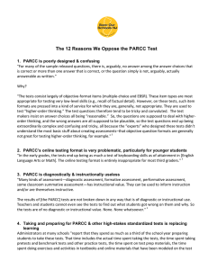 The 12 Reasons We Oppose the PARCC Test