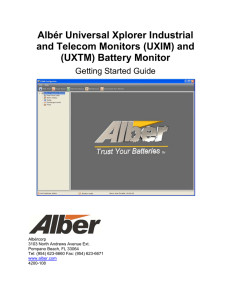 Albér Universal Xplorer Industrial and Telecom Monitors (UXIM) and