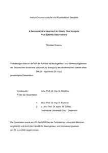 Institut für Astronomische und Physikalische Geodäsie A Semi