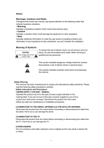 Notice Warnings, Cautions and Notes • Warning