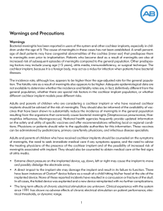 Warnings and Precautions