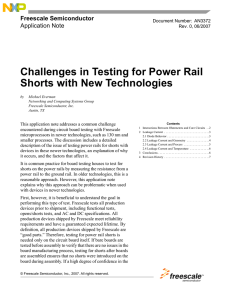 Challenges in Testing for Power Rail Shorts with New