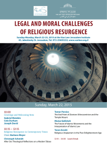 Legal and Moral Challenges of Religious Resurgence