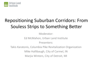 Repositioning Suburban Corridors