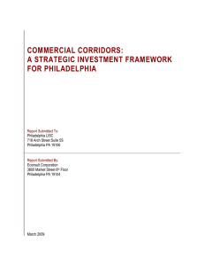 commercial corridors: a strategic investment framework for