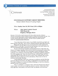 t ENCOURAGE SUPPORT GROUP MEETING