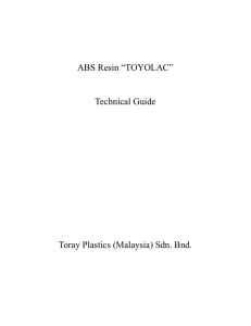 TOYOLAC ABS Resin Technical Guide: Properties & Processing