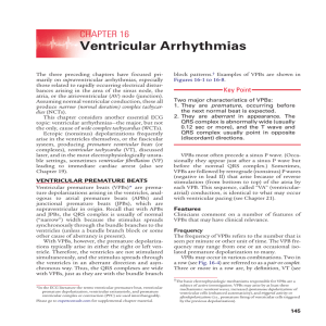 Chapter 16 - Ventricular Arrhythmias