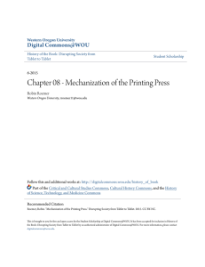 Chapter 08 - Mechanization of the Printing Press