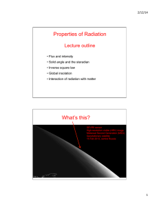 Properties of Radiation What`s this?