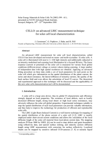 CELLO: an advanced LBIC measurement technique for