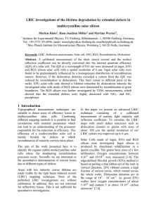 LBIC investigations of the lifetime degradation by extended defects