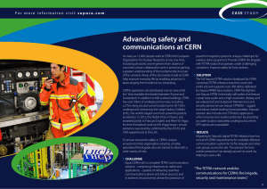 Advancing safety and communications at CERN