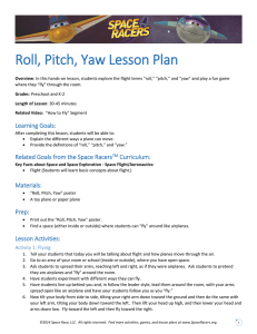 Roll, Pitch, Yaw Lesson Plan