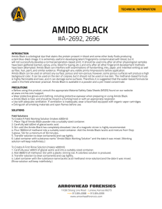 amido black - Arrowhead Forensics