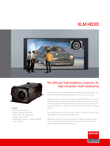 XLM HD30 - Projector Central
