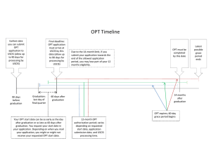 OPT Timeline