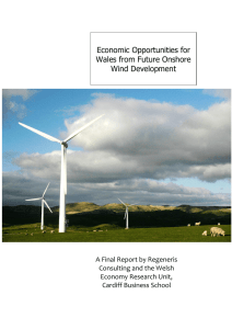 Economic Opportunities for Wales from Future Onshore Wind
