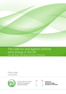 The case for and against onshore wind energy in the UK