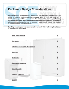 Enclosure Design Considerations