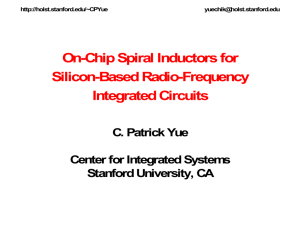 On-Chip Spiral Inductors for Silicon-Based Radio