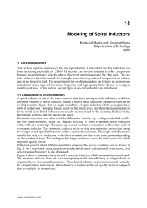 Modeling of Spiral Inductors