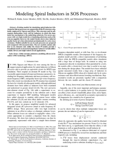 Modeling Spiral Inductors in SOS Processes