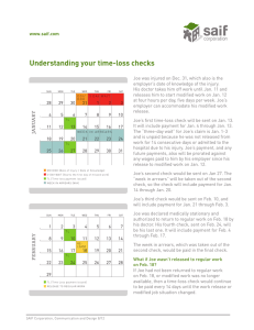 Understanding your time-loss checks