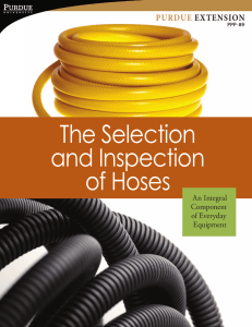 The Selection and Inspection of Hoses