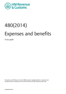 480(2014) Expenses and benefits A tax guide