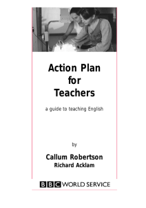 Action Plan for Teachers