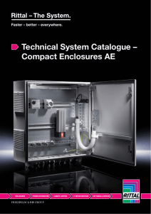 Technical System Catalogue – Compact Enclosures AE