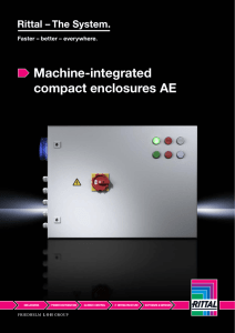 Machine-integrated compact enclosures AE