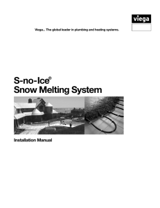 S-no-Ice® Snow Melting System