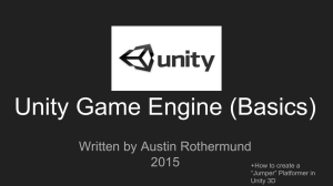 Unity Game Engine (Basics)