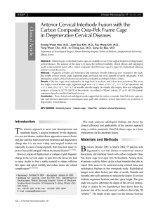 Anterior Cervical Interbody Fusion with the Carbon