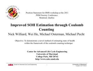 Improved SOH Estimation through Coulomb Counting