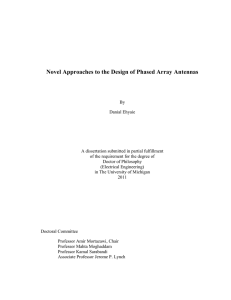 Novel Approaches to the Design of Phased Array Antennas