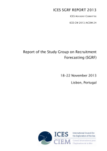 Report of the Study Group on Recruitment Forecasting (SGRF)