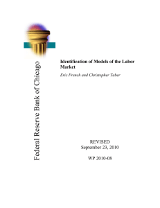 Identification of Models of the Labor Market