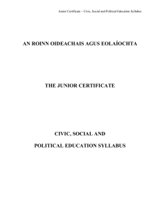 civic, social and political education syllabus