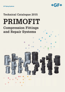 Technical Catalogue - PRIMOFIT Compression fittings
