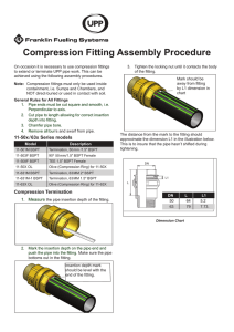 Compression Fitting Assembly Procedure