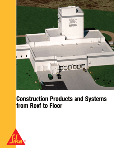 Construction Products and Systems from Roof to Floor